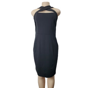 Cynthia Steffe women's black criss-cross dress size 10